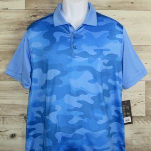 Caddy Cart* Men's Short Sleeve Pullover Camouflage Golf Polo Shirt~‎ Size Large